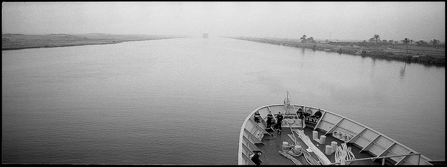 Dawn on the Suez Canal