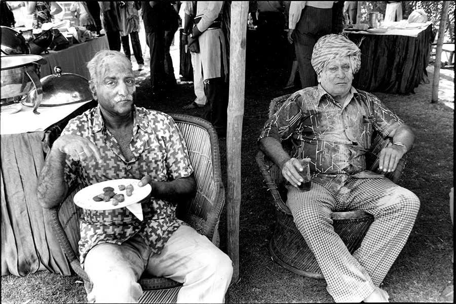 Playing Holi on the Umaid Bhawan Palace grounds, Jodhpur, 1988