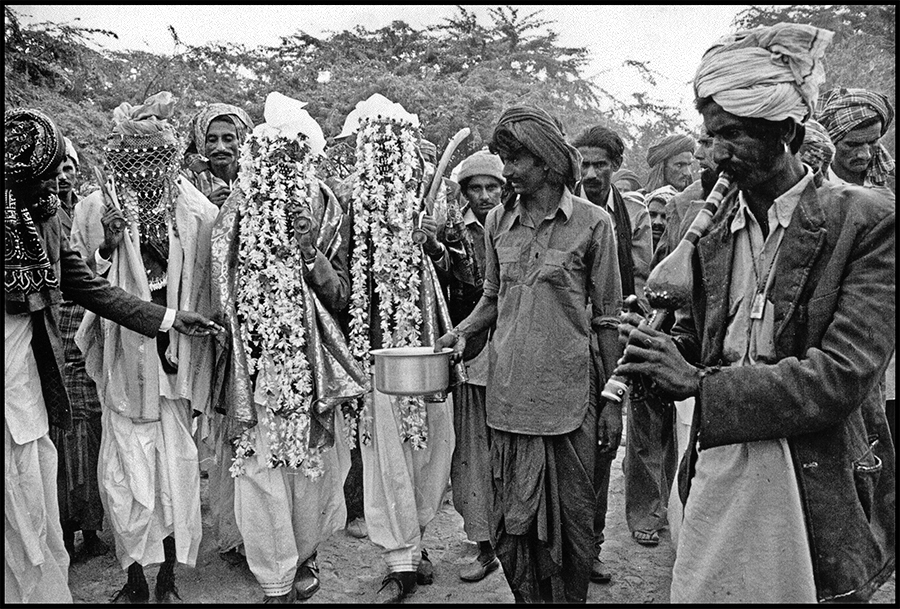 Three bridegrooms, Kutch, Gujarat, 1978