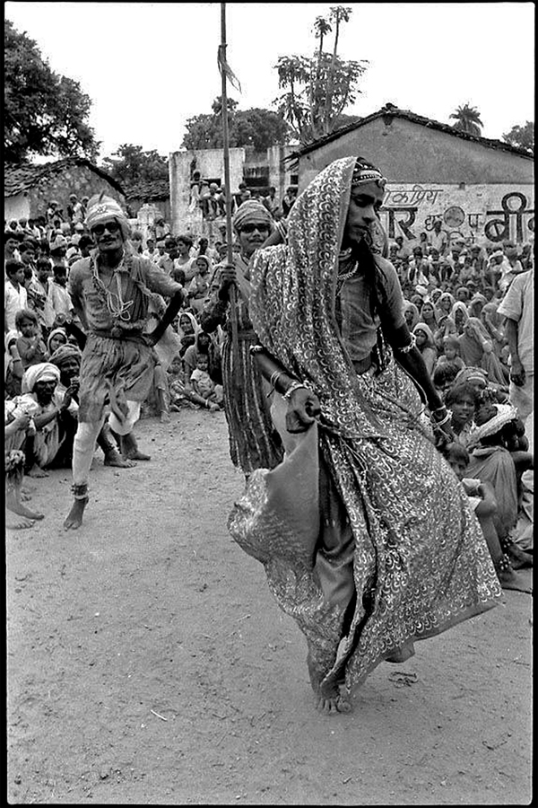 Hijra dancing, Udaipur district, Rajasthan, 1979