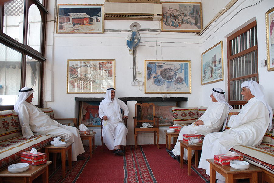 Shamian diwaniya, or men’s assembly, Kuwait, 2008