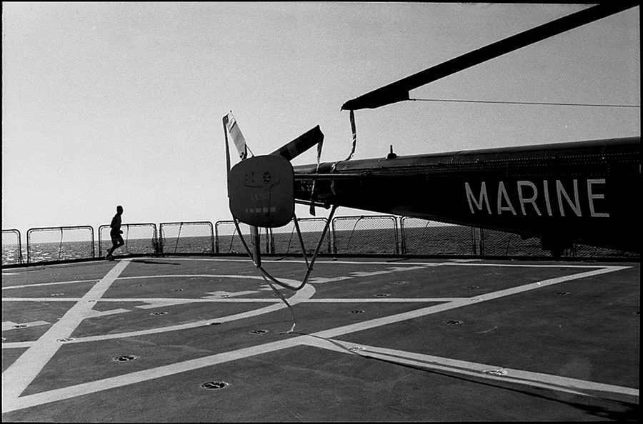 Jogging around the flight deck