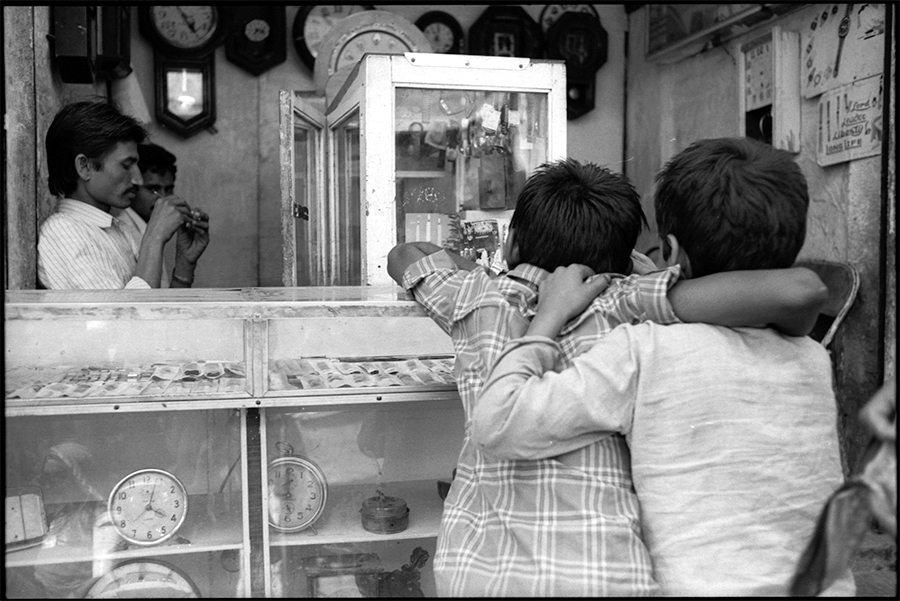 Watch shop, Jodhpur, Rajasthan, 1988