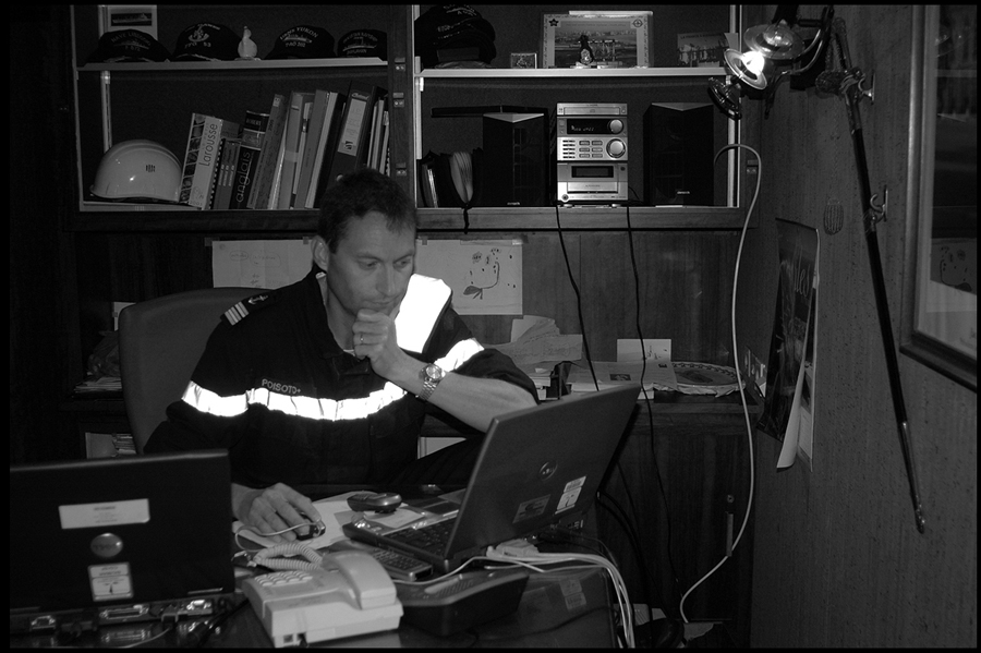 Captain Rémy Poisot, ‘Pacha’ of the BCR VAR in his rooms