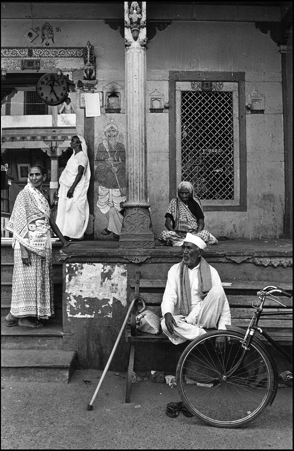 Entrance to a temple, Ahmedabad, Gujarat, 1978