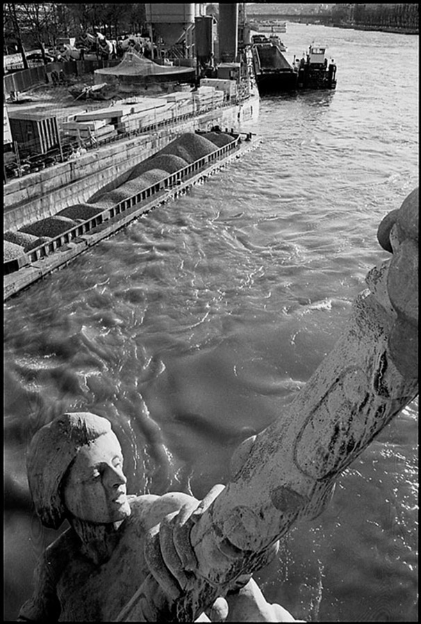 Pont Mirabeau and marine deity, 2002