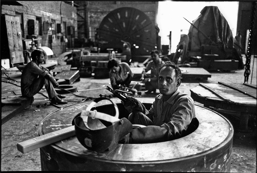 Steel dish factory,  Ahmedabad, Gujarat, 1985